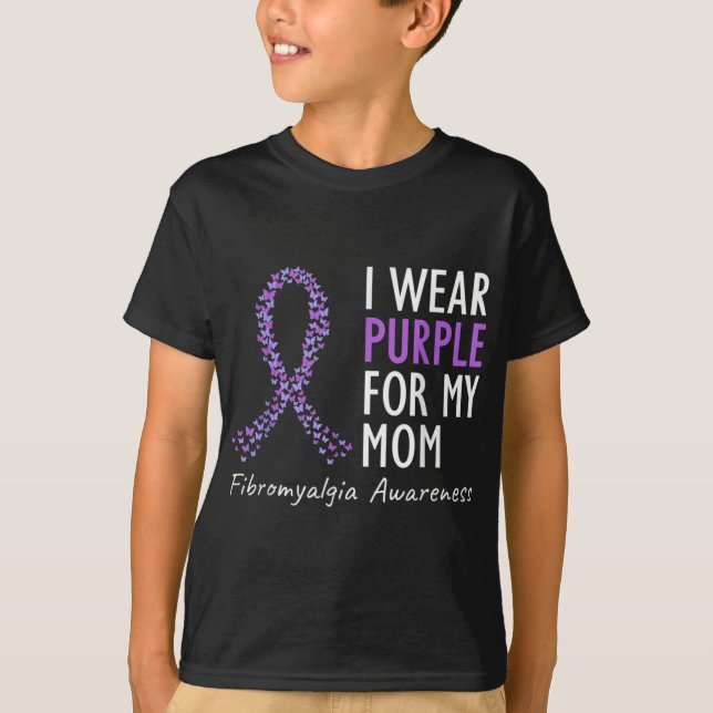 Bewusstsein trage ich Pupple für meine Mama Kostüm T-Shirt (Vorderseite)