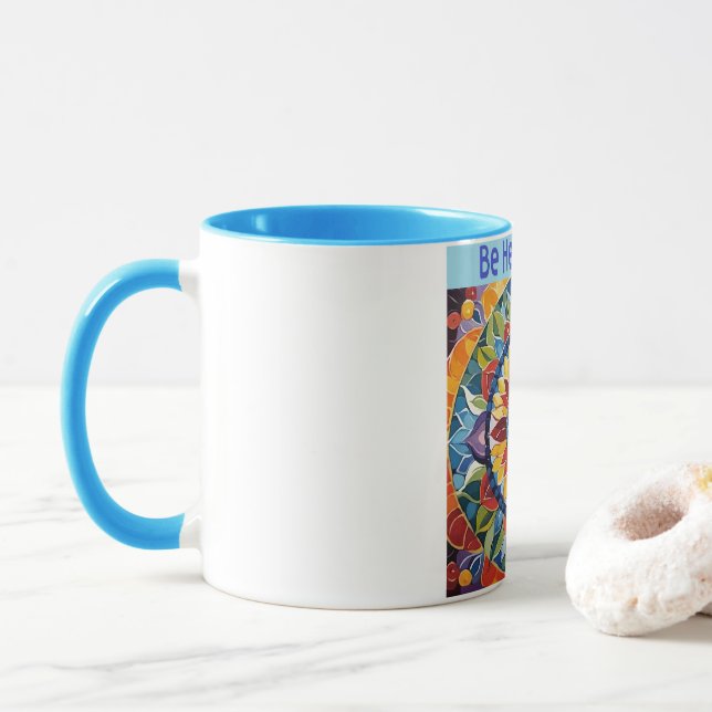 Bewusstsein und Unterstützung für psychische Gesun Tasse (Mit Donut)