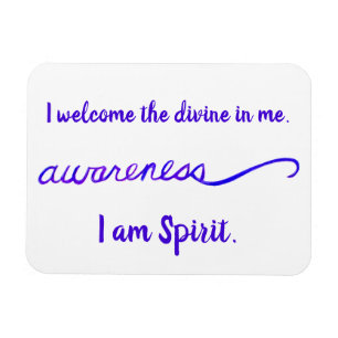 "Bewusstsein" Violet Crown Chakra Words Magnet