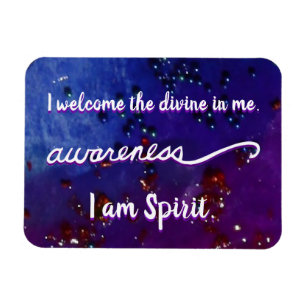 "Bewusstsein" Violet Crown Chakra Words Magnet