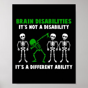 Bewusstsein von Gehirnbehinderungen Es ist keine B Poster