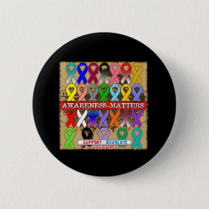 Bewusstsein zählt - Krebsbänder Button