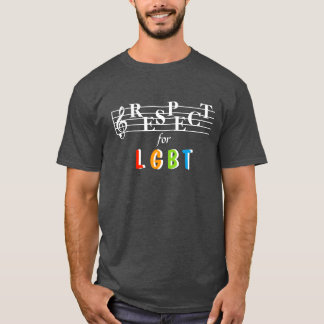 Bewusstseins-der Männer des Respekt-LGBT der T - T-Shirt
