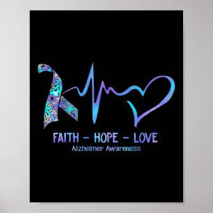 Bewusstseins Glaube - Hoffnung - Liebe Poster