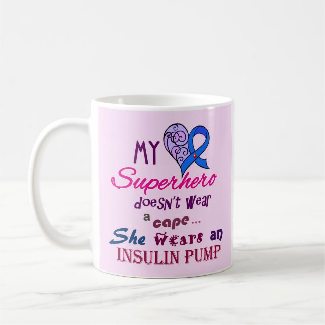 Bewusstseins-Kaffee-Tasse des Diabetes-T1 mein Kaffeetasse (Links)