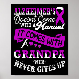 Bewusstseins-Opa-Support-Heimer-Krieger Poster