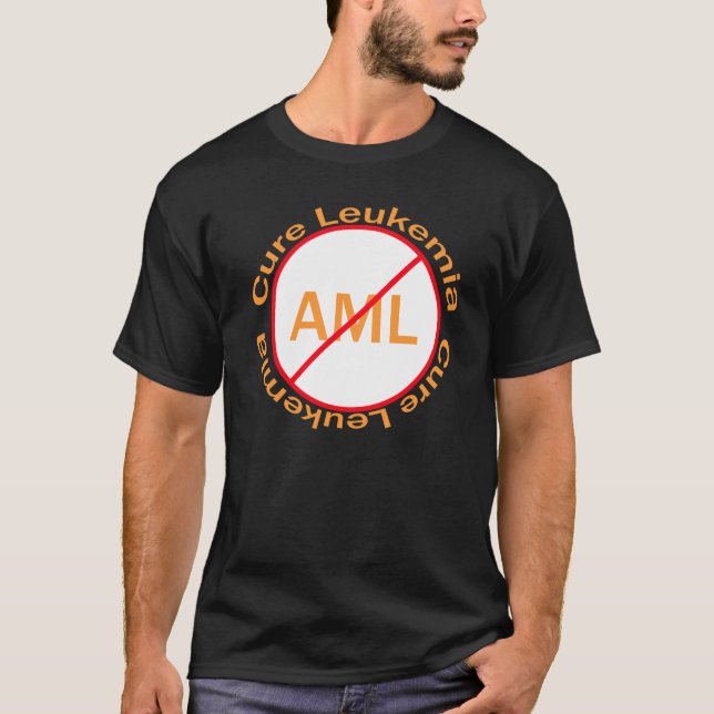 Bewusstseins-Shirt der Heilungs-Leukämie-AML T-Shirt (Vorderseite)