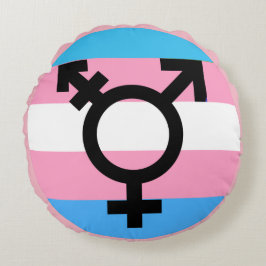 Bewusstseins-Stolz-Kissen des Transgender-MTF FTM Rundes Kissen