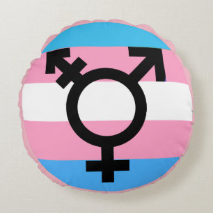 Bewusstseins-Stolz-Kissen des Transgender-MTF FTM Rundes Kissen
