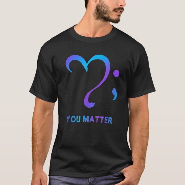 Bewusstseinsbildung bei Suizidprävention T-Shirt (Vorderseite)