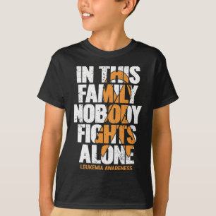 Bewusstseinsbildung Familienunterstützung Leukämie T-Shirt