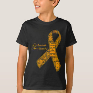 Bewusstseinsbildung Orange Ribbon Kampf Hoffnung H T-Shirt