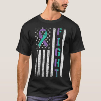 Bewusstseinsbildung zur Suizidprävention Aquamarin T-Shirt