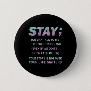 Bewusstseinsbildung zur Suizidprävention Bleibe Ih Button