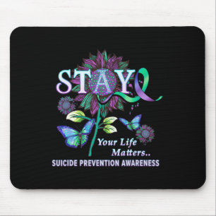 Bewusstseinsbildung zur Suizidprävention Bleibe Ih Mousepad