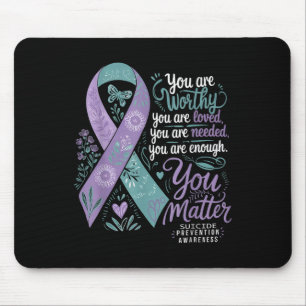 Bewusstseinsbildung zur Suizidprävention Positive  Mousepad