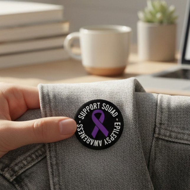 Bewusstseinsgeschenk für Epilepsie-Selbsthilfegrup Button (Von Creator hochgeladen)