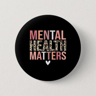 Bewusstseinsmonat für psychische Gesundheitsproble Button