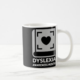 Bewusstseinsmonat mit Buch und Herz Kaffeetasse