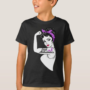 Bewusstseinsstarkes lila Bandana-Geschenk für Frau T-Shirt