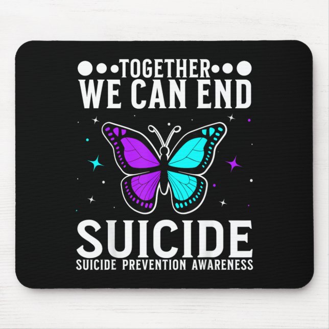 Bewusstseinsunterstützung Präventionsbewusstsein F Mousepad (Vorne)
