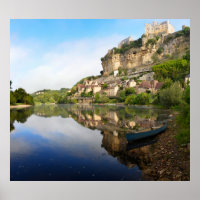 Beynac-et-Cazenac und Dordogne-Flussposter