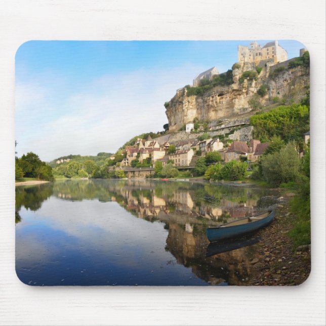 Beynac-und-Cazenac und Dordogne-Fluss mousepad (Vorne)