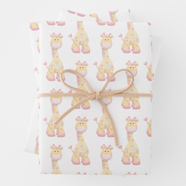 Beyond Adororable: Giraffe-Liebe-Geschenk-Wrap Geschenkpapier Set (Beispiel)