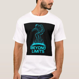 Beyond Limits – Futuristic Astronaut Skateboard T-Shirt