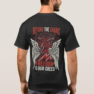 Beyond The Chains Shirt  Freedom Rebellion Grafik