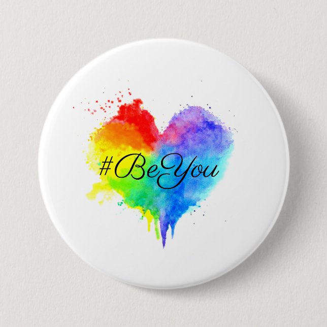 #BeYou Spritzer-Herztaste Button (Vorderseite)