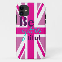 beYOUtiful Pink Union Jack iPhone 5 Fall