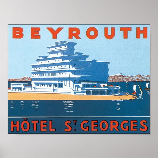 Beyrouth, Hotel St. Georges Poster (Vorne)