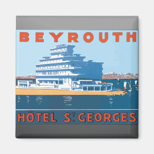 Beyrouth Hotel St. Georges, Vintag Magnet