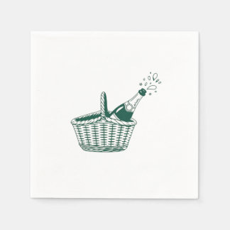 Bezahlbare Hochzeitsservietten für ein Picknick im Serviette