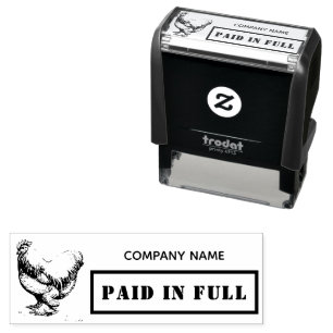 Bezahlen in Full Business Chicken Farmhouse Eggen Permastempel