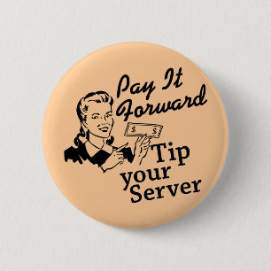 Bezahlen Sie es weiter, geben Sie Ihrem Server Tri Button
