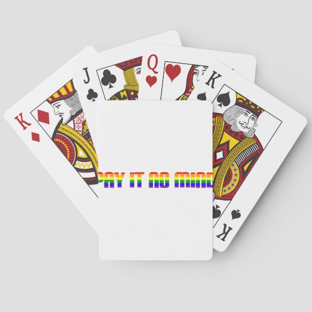 bezahlen Sie keine Gedanken Spielkarten (Rückseite)