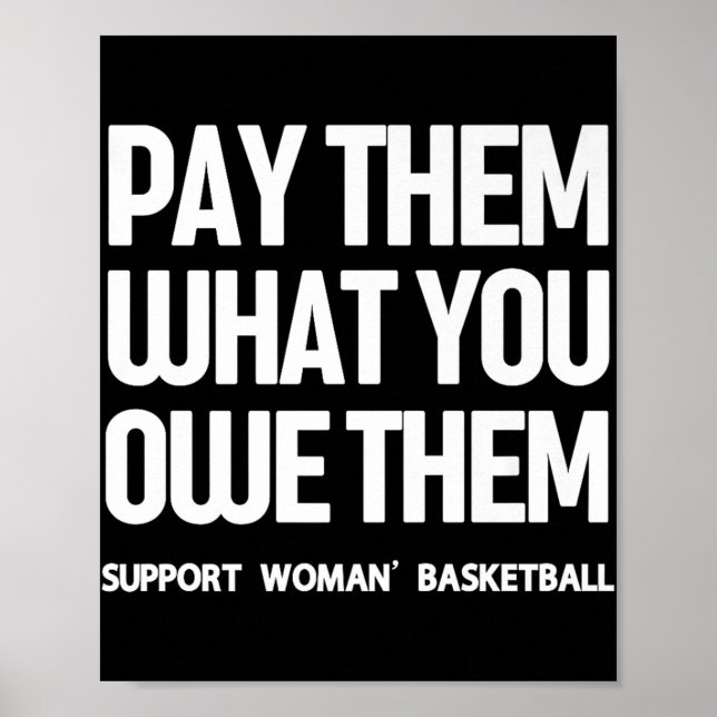 Bezahlen Sie, was Sie ihnen schulden - Unterstützu Poster (Vorne)