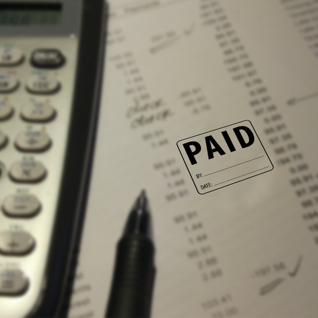 Bezahlt, Buchhalter, kleine Unternehmen Gummistempel (Von Creator hochgeladen)