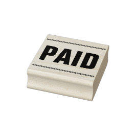 "BEZAHLTE" Briefmarke Gummistempel