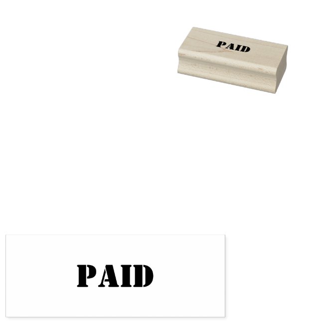 Bezahlte Briefmarke Gummistempel (Stempel)