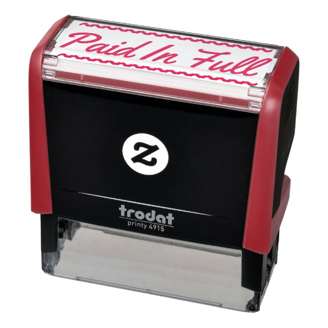 "Bezahltes" Gummi-Briefmarke Permastempel (Produkt)