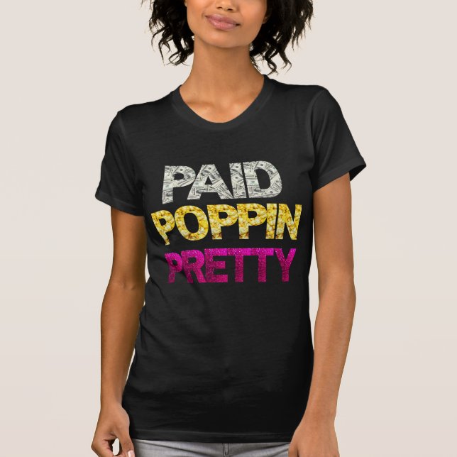 Bezahltes Popping Hübscher städtischer Hip Hop T-Shirt (Vorderseite)