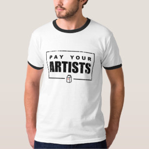 Bezahlung des T - Shirt für Künstler