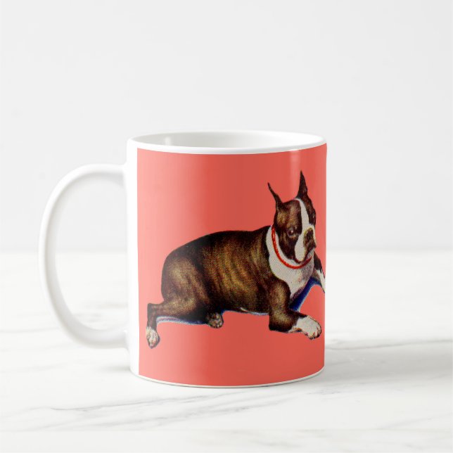 bezaubernd Boston Terrier Kaffeetasse (Links)