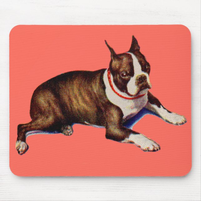 bezaubernd Boston Terrier Mousepad (Vorne)