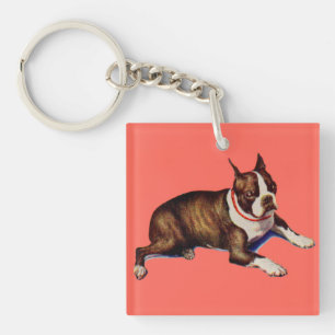 bezaubernd Boston Terrier Schlüsselanhänger