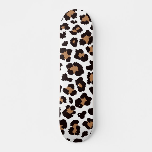 Bezaubernd Elegante Natürliche Leoparden Muster    Skateboard (Vorne)