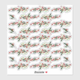 Bezaubernd Evergreen Elegance Weihnachten Aufkleber